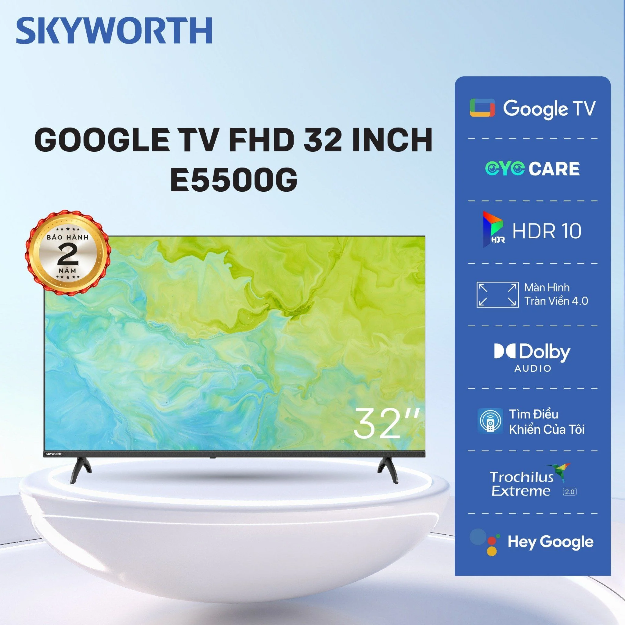 Tivi Skyworth 32 inch Smart 32E5500G